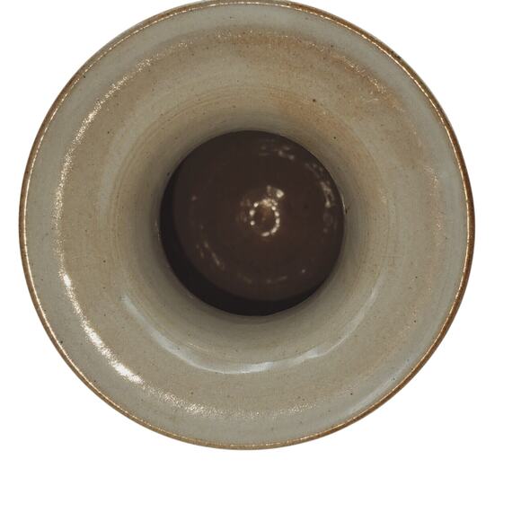 Handcrafted Lady Slipper Flower Vase Signed Ceramic Pottery Botanical Design 90s - Picture 6 of 7